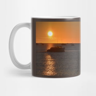 Sunrise and Away the Boats Mug